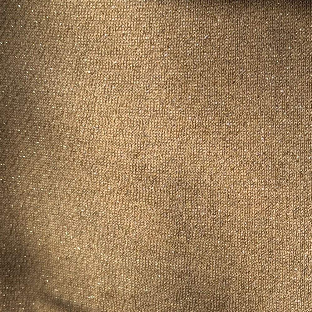 Michael Kors Women's Gold Tan Off-the-Shoulder Sweater - Picture 7 of 13